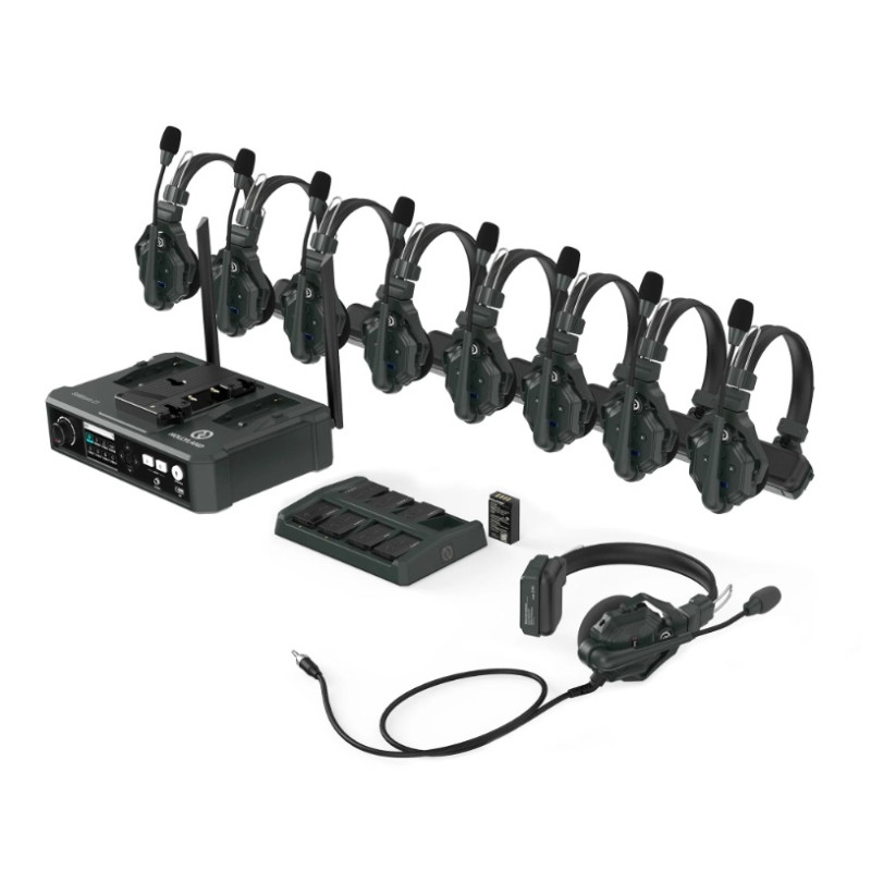 SOLIDCOM C1 Hollyland Full Duplex Wireless Intercom System 8 headsets/ Hub stati