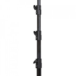 Stativo low base acciaio nero con gamba di livellamento Manfrotto