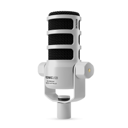PODMICUSB Rode Microfono dinamico bianco ottimizzato per Podcasting