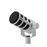 PODMICUSB Rode Microfono dinamico bianco ottimizzato per Podcasting