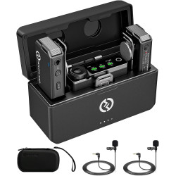 LARK MAX Duo Hollyland con 2 Lavalier Microphones (Black)