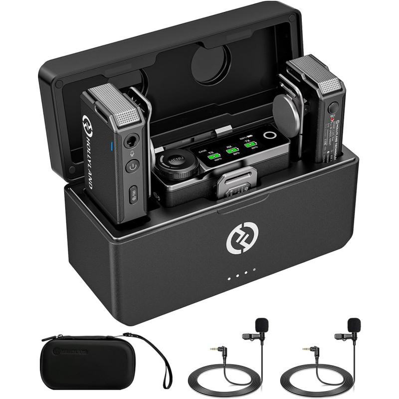 LARK MAX Duo Hollyland con 2 Lavalier Microphones (Black)