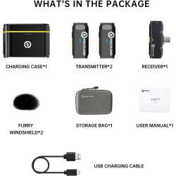 LARK C1 Hollyland DUO per type C - nero