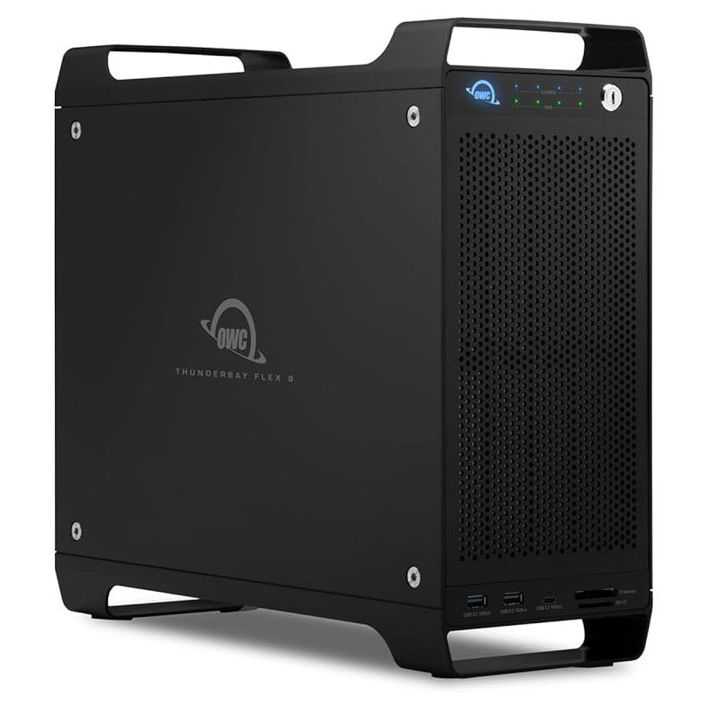 OWC 96.0TB ThunderBay Flex, flexible 8-bay Storage/ Dock/ PCIe Enclosure