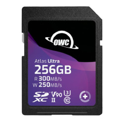 OWC 256GB Atlas Ultra SDXC UHS-II V90 Media Card - R 300MB/s - W 250M