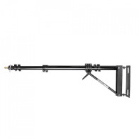 Giraffa a muro corta con boom nera Manfrotto