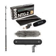 Kit Microfono RØDE NTG-2 + Windshield E-Image BS-M80 + Asta Carbonio BC12P