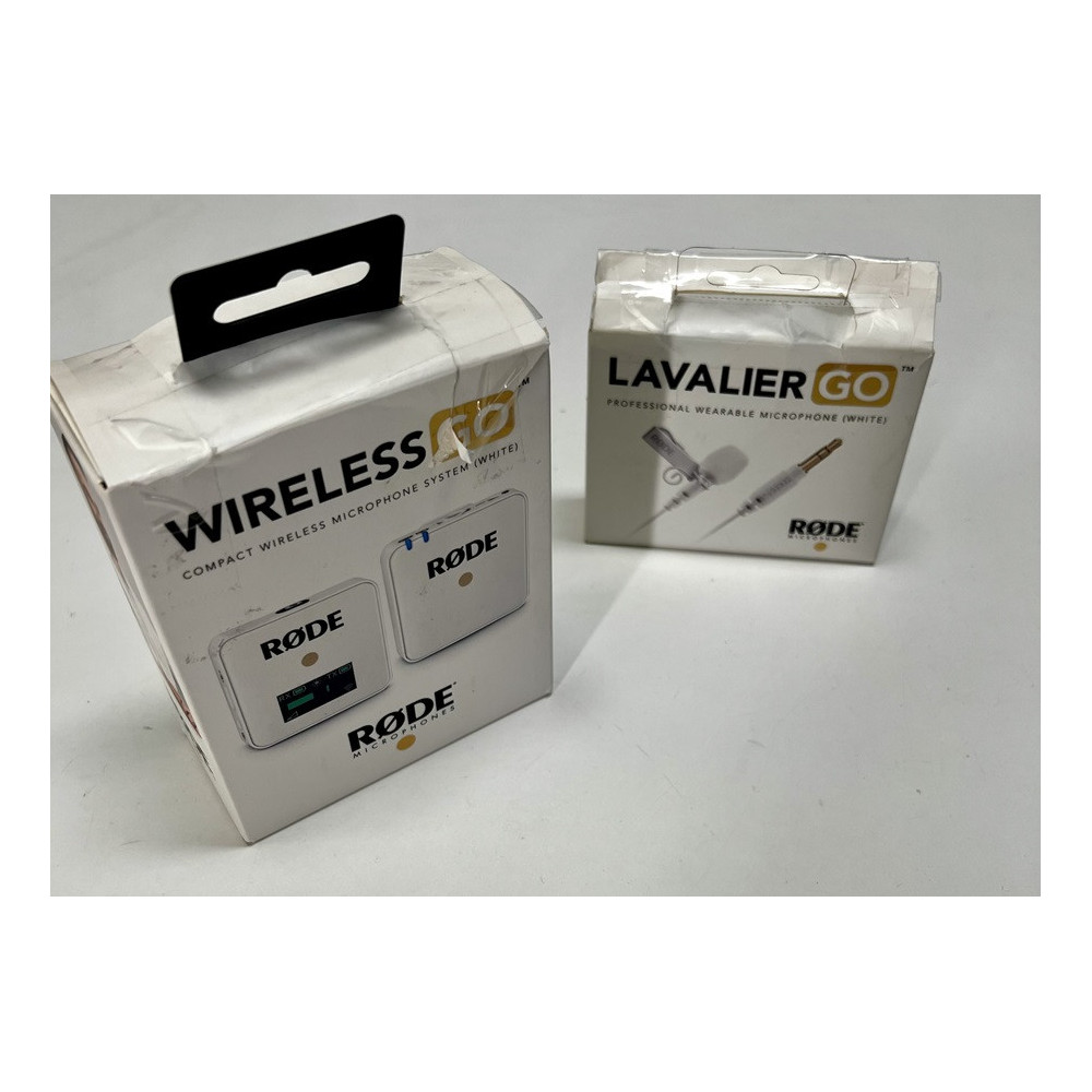 Wireless GO Rode White + LAVALIER GO White microfono a spilla OPEN BOX
