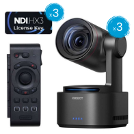 Kit OBSBOT Tail 2 (x3) con controller remoto e licenze NDI - wwwmancoit.inlavorazione.com