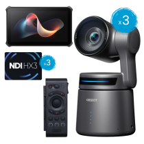 Kit OBSBOT completo con Talent, 3x Tail Air, controller remoto e 3x licenza NDI - wwwmancoit.inlavorazione.com