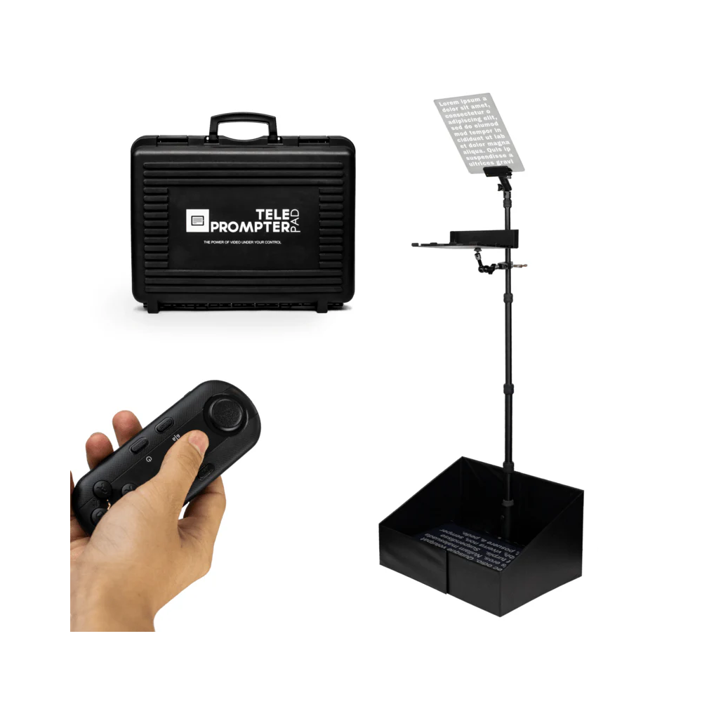 Teleprompter TP-iPresent, remote and transport case - wwwmancoit.inlavorazione.com