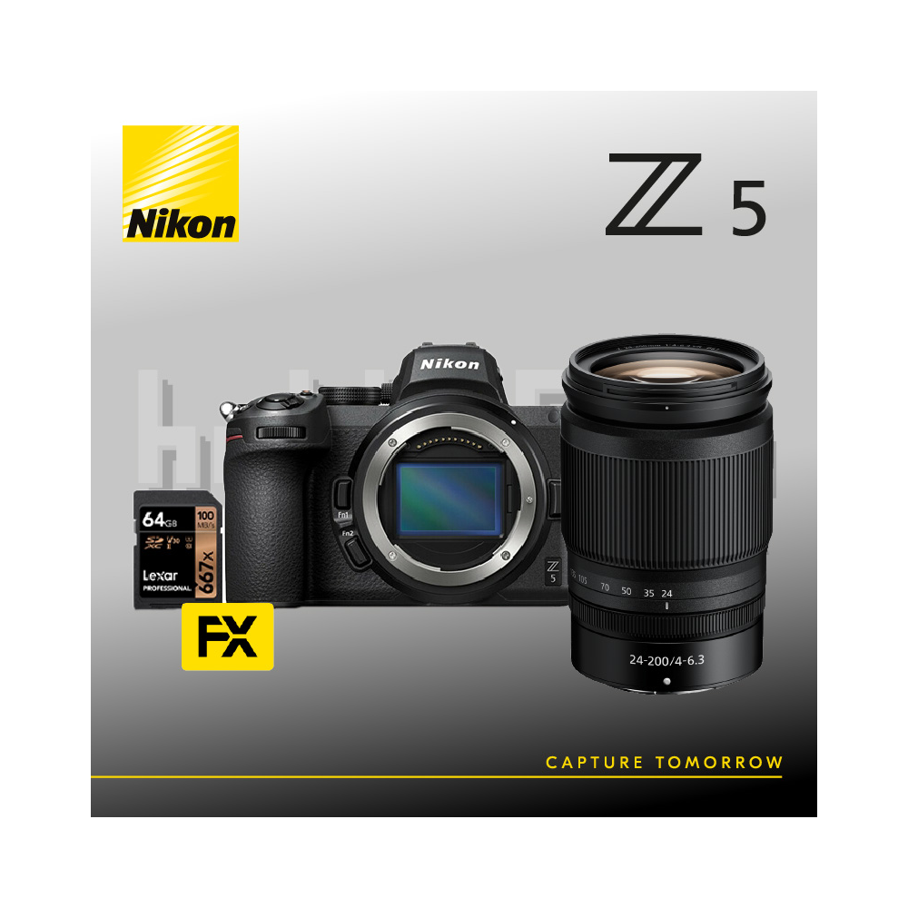 Nikon Z5 + NIKKOR Z 24-200mm + SD 64GB Lexar 667X Pro - wwwmancoit.inlavorazione.com