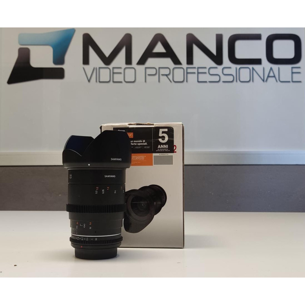 Samyang SY3V2C Obiettivo 35mm T1.5 MK II Canon EF USATO