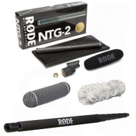 Rode NTG2 Microphone Kit with Boom Pole, Blimp Windscreen and DeadCat