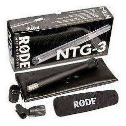 Kit microfonico Rode NTG3 con asta telescopica, Blimp antivento e DeadCat