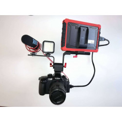 BILATE Digitalfoto braccetto bilaterale a tre attacchi per accessori DSLR, CAMERA