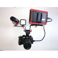 BILATE Digitalfoto braccetto bilaterale a tre attacchi per accessori DSLR, CAMERA