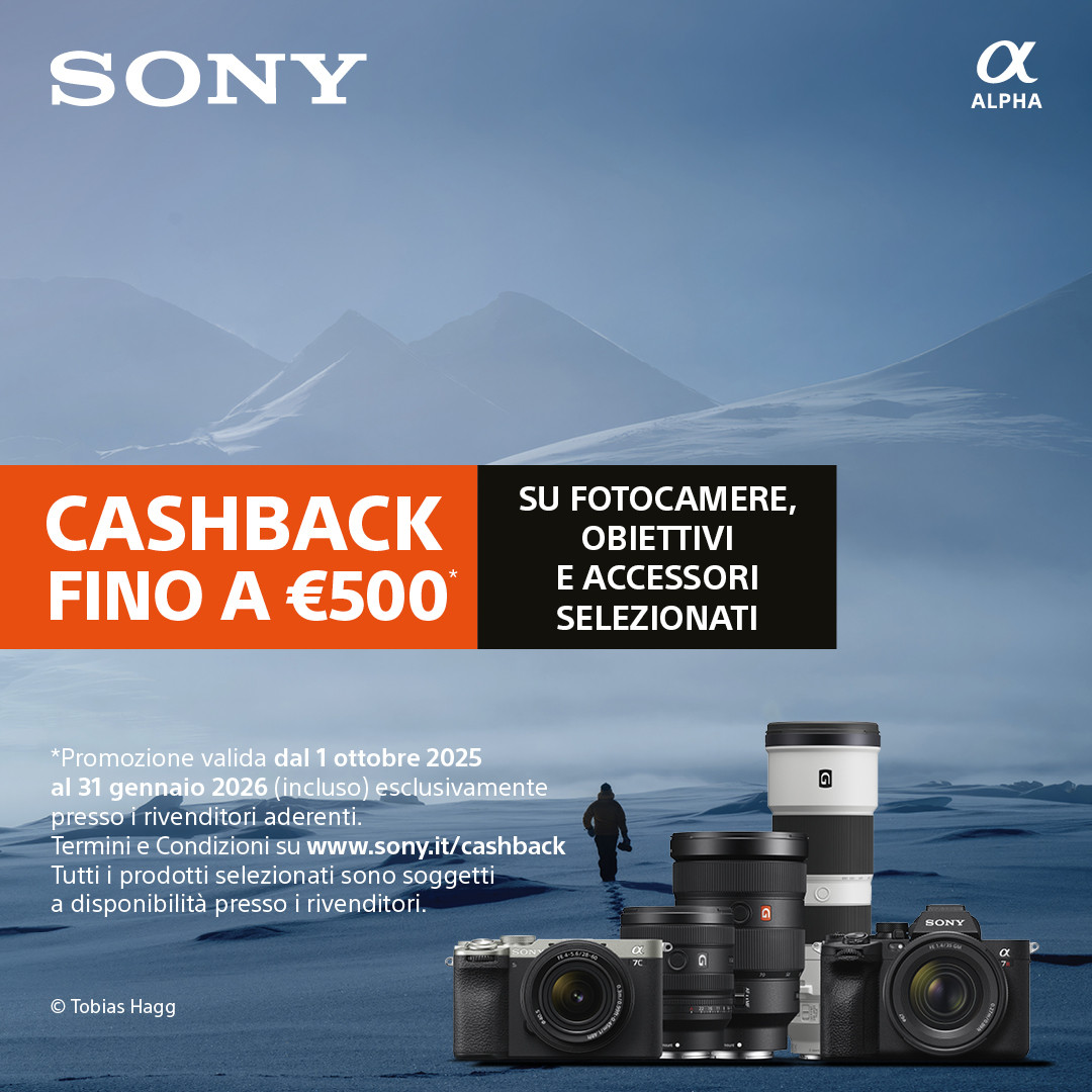 CASHBACK SONY: Winter Edition 2025 - VALIDO FINO AL 31/01/2026
